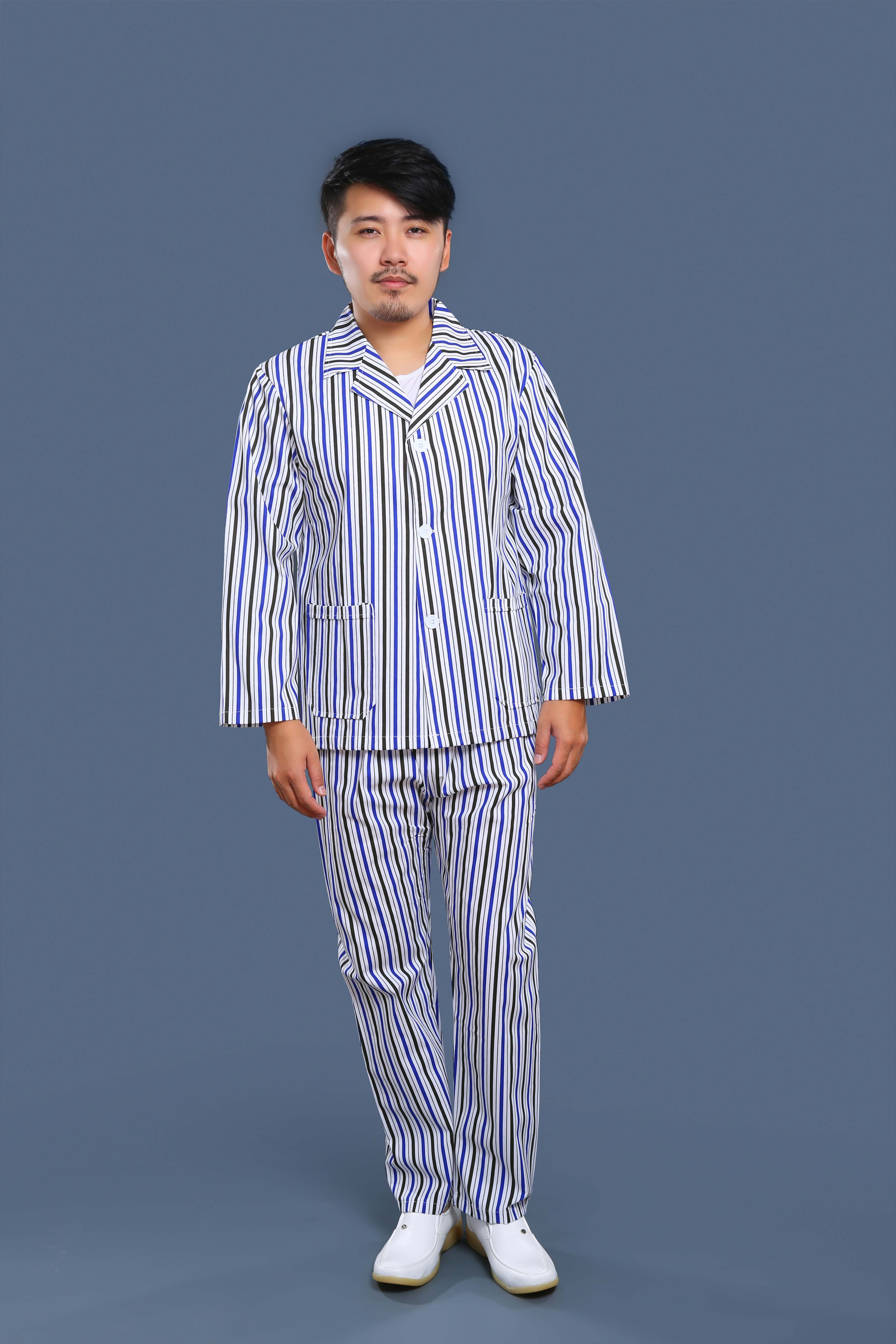 藍(lán)黑條紋病號(hào)服 藍(lán)黑條紋病號(hào)服